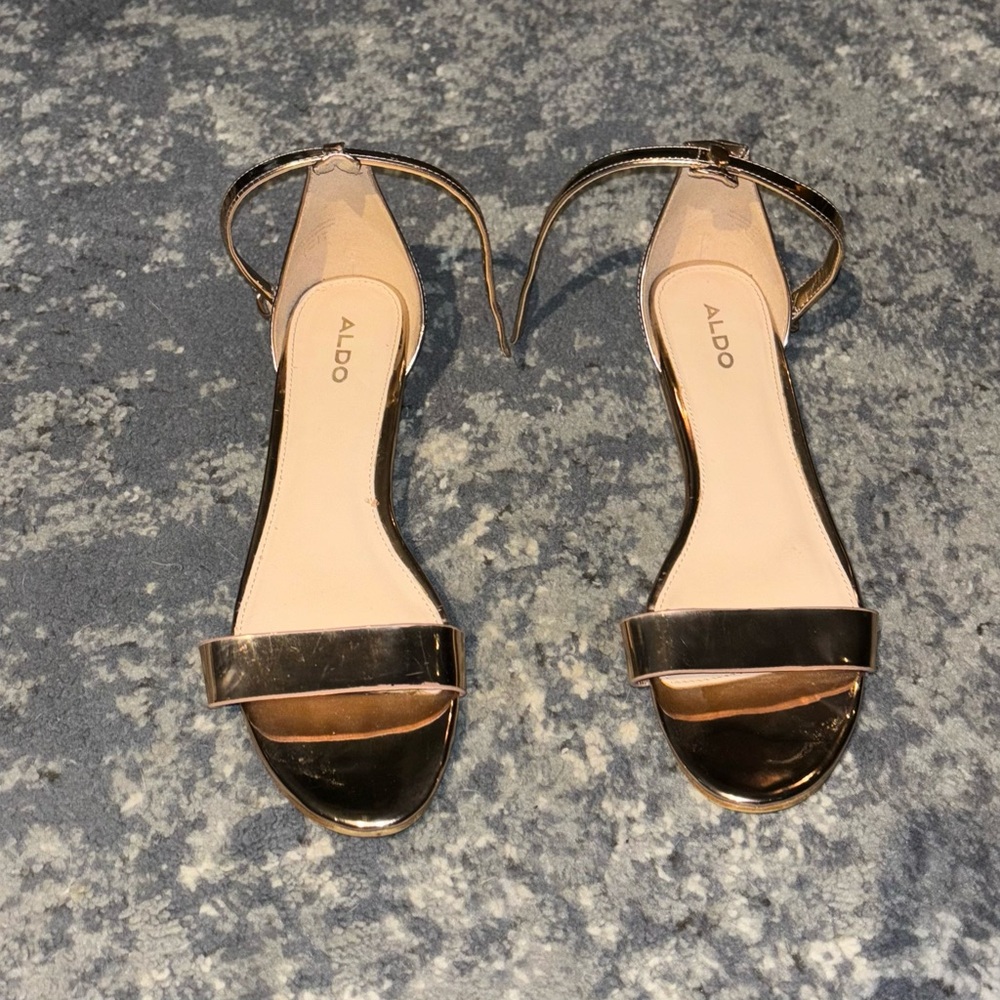 Rose Gold Aldo Sandals